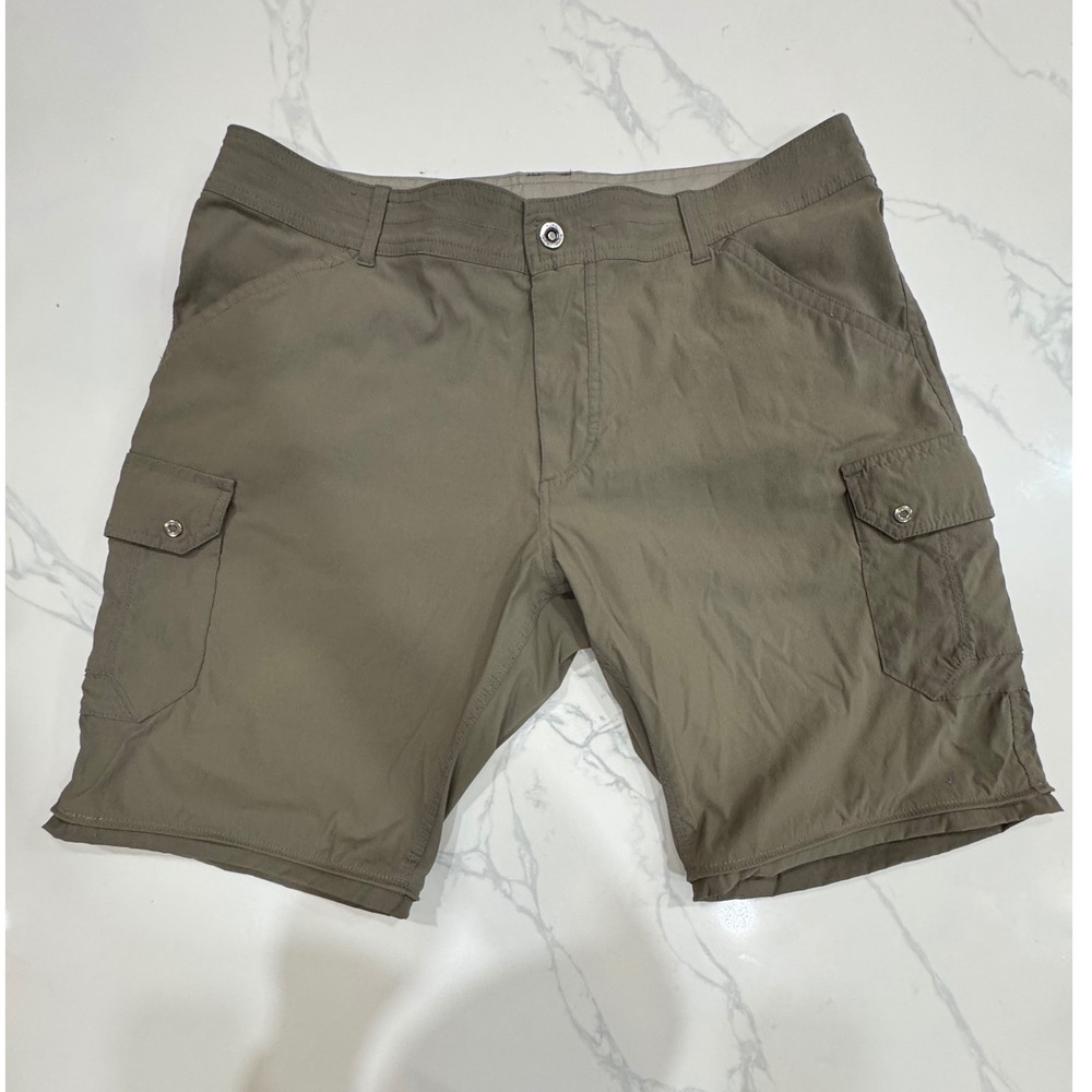 KUHL Stealth Zip System Men's Shorts Only No Pants Size 40x34 Dark Khaki Outdoor